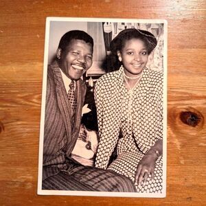 Vintage Nelson and Winnie Mandela Postcard